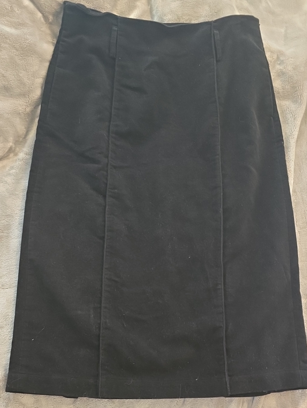 Lilith Women's Velvet Paneled Midi Skirt US Size Large New With Tags
